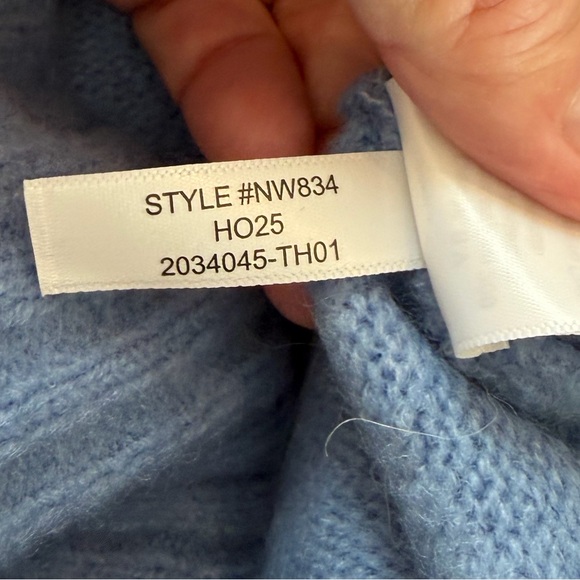 NEW CONDITION! MADEWELL CLOUDSOFT CREW NECK SWEATER in Hydrangea Blue. Sz.MED - Picture 10 of 12